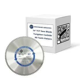 Bm-tcm1400080t Benchmark Abrasives Tct 14 Inch Circular Saw Blade Tungsten Carbide Tipped Miter