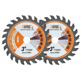 Cww010310 Bgtec Carbide Circular Saw Blade Wood Cut-off Wheel Plastics Angle Grinder 75mm 3inch