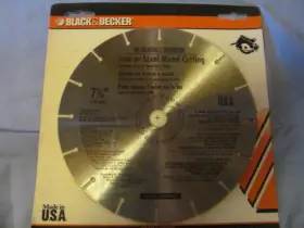 Black Decker 028874731974 Precision Ground And 7 1/4 Inch Iron Or Steel Metal Cutting Saw Blade