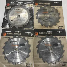 Black Decker 028874737150 And Piranha 5 1/2 Inch Saw Blade Sealed In Package 4 Pack Nos