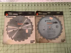 Black Decker 028874737181 Lot Of 2 New And Professional Piranha 8 Inch 22 Carbide Teeth