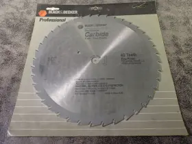 Bn112 Black Decker 39935 New And Contractors 10 Inch X 40t Carbide Circular Saw Blade