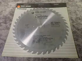 39936 Black Decker New And Contractors 12 Inch X 40t Carbide Circular Saw Blade P28