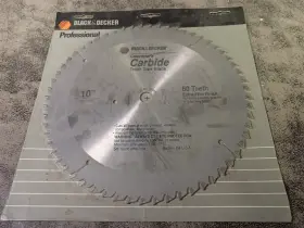39940 Black Decker New And Contractors 10 Inch X 60t Carbide Circular Saw Blade Bn68
