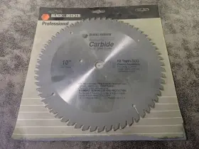 Bn143 Black Decker 39949 New And Contractors 10 Inch X 60t Tcg Carbide Saw Blade