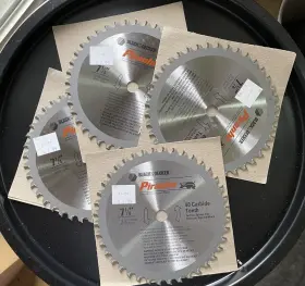 63-757 Black Decker New-black And 7 1/4 Inch Piranha 40 Carbide Teeth Saw Blades Lot Of 4