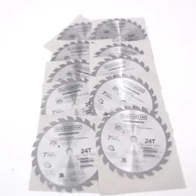 67-737 Black & Decker 10 Pack 7-1/4 Inch And 24t General Purpose Circular Saw Blade