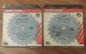 73-005 Black Decker Two Older And 5-1/2 Inch General Purpose Circular Saw Blades Usa