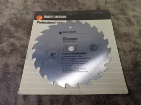 73-108 Black Decker New And Contractors 8 Inch X 22t Chrome Plated Saw Blade Bn16