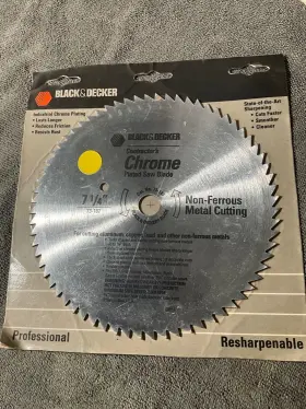 73-187 Black & Decker And - 7 1/4 Inch Professional Saw Blade Non-ferrous Metal Cutting
