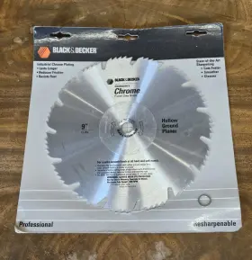 73-266 Black Decker New And Contractors 9 Inch Chrome Plated Saw Blade - Cuts Faster