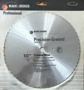 73-642 Black Decker And Professional 10 Inch Precision-ground Saw Blade Crosscut/miter