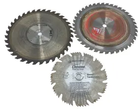 73-657 Black&decker Lot Of 3 Assorted Circular Saw Blades Tool Set For Wood/metal Cutting Crdb