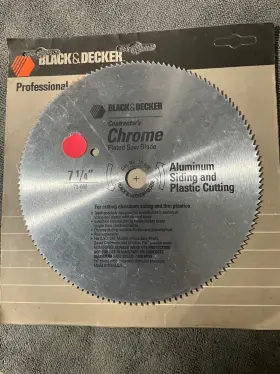 73-665 Black & Decker And - 7 1/4 Inch Pro Saw Blade Aluminum Siding Plastic Cutting