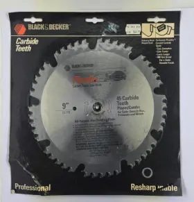 73-710 Black Decker Vintage Nos And Piranha 9 Inch Saw Blade 45 Carbide Teeth