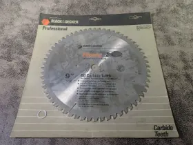 73-769 Black Decker New And Piranha 9 Inch X 60t Carbide Circular Saw Blade Bn205
