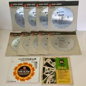 73136 Black Decker 9 And 6 1/2 Inch Circular Saw Combination Blades Nos Plus 2