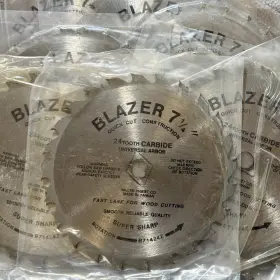 B71424z Blazer 7-1/4 Inch Carbide Circular Saw Blades Lot Of 10 24t Wood Cutting New
