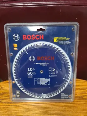 Bosch 000346448924 New 10 Inch 60 Tooth C4 Carbide Tip Construction/finish Saw Blade