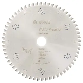 2608642102 Bosch 165140574426 Bswob 10 Inch X 30mm 60t Circular Saw Blade Top Precision