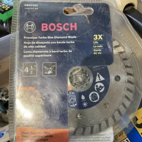 Db4542c Bosch 4.5-inch Premium Turbo Diamond Blade