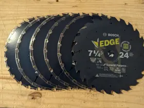 Dcb724b25 Bosch 7 1/4in 24 Tooth Rough Finish Tungsten Carbide-tipped Circular Saw Blade
