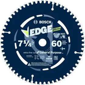 Dcb760 Bosch 7-1/4 Inch 60 Tooth Edge Circular Saw Diameter Blue