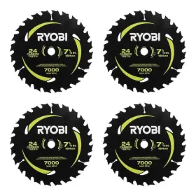 Branded 313022484445 7-1/4 Inch X 24 Teeth Carbide Thin Kerf Circular Saw Blade 4-piece