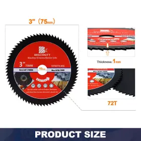 Bco01075111r Brschnitt Diamond Cutting Disc Wheel Hss Saw Blade 3ftft/75mm For Soft Metal Aluminum Wood