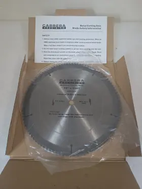 Carrera Precision Cp10900 10 Inch 100t Carbide Aluminum Cutting Blade 5/8 Arbor New