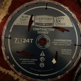 10103 Century Drill And Tool Contractor Series Combination Carbide Circular Saw