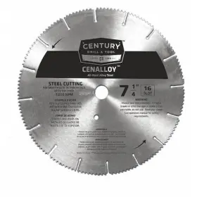 08207 Century Drill & Tool And 7-1/4 Inch 16 Slots Iron/steel Slotted Circular Saw Blade