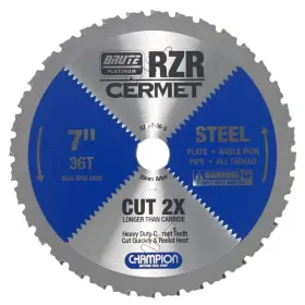 Champion B07d7985z5 Cutting Tool Corp Circular Saw Blade 7 36t Rzr-7-36-s 36t-cut Steel