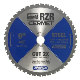 Rzr-9-44-s Champion Cutting Tool Corp 846035083713 Circular Saw Blade 44t-cut Steel 9 Inch