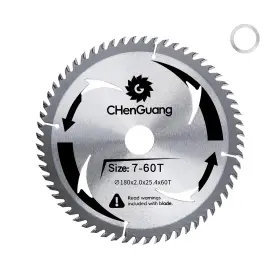 7c60tp Chenguang 7 Inch 60 Tooth Miter/tungsten Carbide Tipped Blade Pcs Of 1