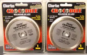Ct5103 Clarke 2 Crocodile Diamond Blade 3-3/8-inch 10mm Arbor Tile Ceramic Stone Marble