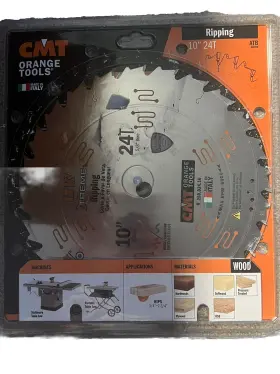 250.024.10 Cmt Itk Xtreme 10 Inch Thin Kerf Ripping Blade 24 Teeth Atb Grind