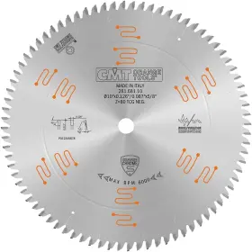 281.681.10 Cmt Orange Tools Chrome Double Sided Laminate /melamine Blade 10 Inch X