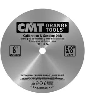 299.111.00 Cmt 8 Inch Table Saw Balance Blade And Sanding Disc Set 5/8 Bore