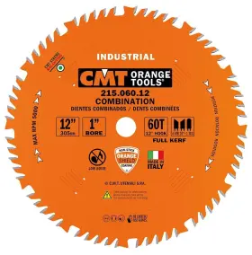215.060.12 Cmt 664252000777 Industrial Combination Saw Blade 12-inch X 60 Teeth 4atb 1tcg Gri