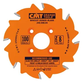 240.008.04 Cmt 664252006366 Biscuit Joiner Blade 4-inch Diameter X 8 Teeth Ptfe-coated