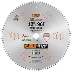 255.096.12 Cmt 664252007950 Itk Industrial Fine Finish Saw Blade 12-inch X 96 Teeth 40 Atb G