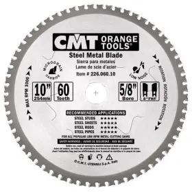 226.030.06 Cmt 664252017355 Industrial Dry Cut Steel Saw Blade 6-1/2-inch X 36 Teeth Tcg Gr Inch