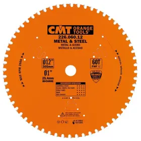 226.060.12 Cmt 664252017409 Industrial Dry Cut Steel Saw Blade 12-inch X 60 Teeth 8 Fwf Gr Inch