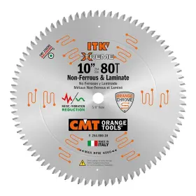 254.080.10 Cmt 664252036288 Itk Non-ferrous Pvc And Melamine Saw Blade 10-inch X 80 Teeth Tcg