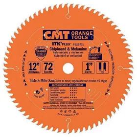 P12072l Cmt 664252040018 1 Inch Bore Itk Plus Chipboard And Melamine 12 X 72 Teeth