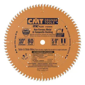 P10080n Cmt 664252040032 5/8 Inch Bore Itk Plus Non-ferrous Metal 10 X 80 Teeth