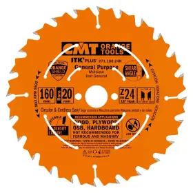 271.160.24h Cmt Orange Tools Itk Plus Rip And Crosscut Saw Blade Hw 160x1.8/1.2x20 16 Z