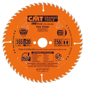 273.165.56h Cmt Orange Tools 445002991971 Itk Plus Saw Blade 6-1/2ftftx0.063ftft/0.039ftftx20mm 5/8