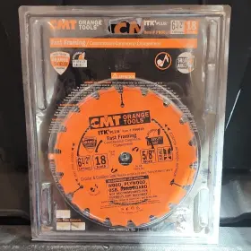 Cmt Orange Tools P06018 Itk Plus Fast Framing 6-1/2in 18t Carbide Saw Blade